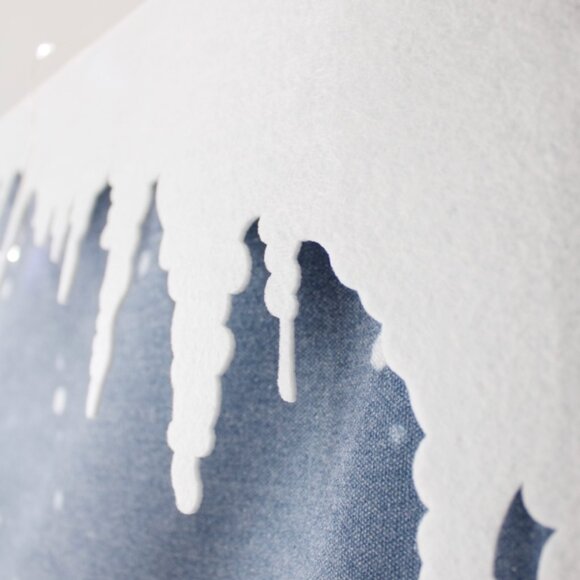 Large Handmade Gingerbread Town Holiday Advent Countdown Pocket Calendar - Picture 5 of 14